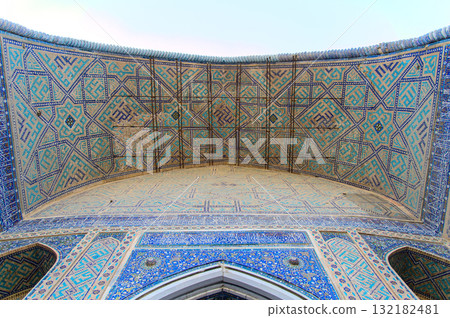 Beautiful view of Registan Square in Samarkand, Uzbekistan Beautiful view of Registan Square in Samarkand, Uzbekistan 132182481