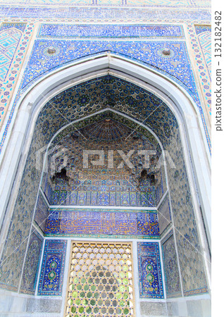 Beautiful view of Registan Square in Samarkand, Uzbekistan Beautiful view of Registan Square in Samarkand, Uzbekistan 132182482