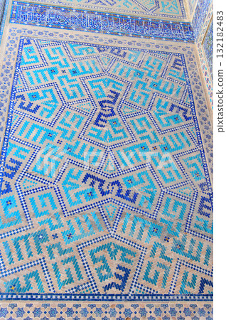 Beautiful view of Registan Square in Samarkand, Uzbekistan 132182483