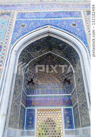 Beautiful view of Registan Square in Samarkand, Uzbekistan Beautiful view of Registan Square in Samarkand, Uzbekistan 132182484