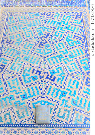 Beautiful view of Registan Square in Samarkand, Uzbekistan 132182486