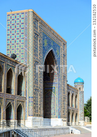 Beautiful view of Registan Square in Samarkand, Uzbekistan Beautiful view of Registan Square in Samarkand, Uzbekistan 132182510