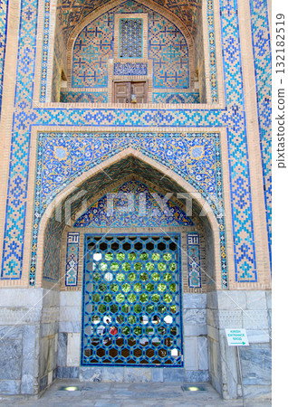 Beautiful view of Registan Square in Samarkand, Uzbekistan Beautiful view of Registan Square in Samarkand, Uzbekistan 132182519