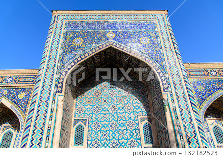 Beautiful view of Registan Square in Samarkand, Uzbekistan Beautiful view of Registan Square in Samarkand, Uzbekistan 132182523