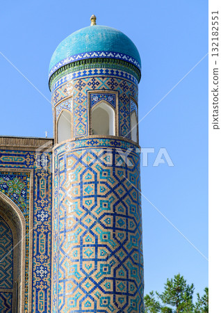 Beautiful view of Registan Square in Samarkand, Uzbekistan 132182551