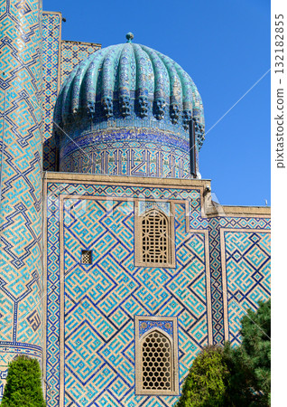 Beautiful view of Registan Square in Samarkand, Uzbekistan Beautiful view of Registan Square in Samarkand, Uzbekistan 132182855