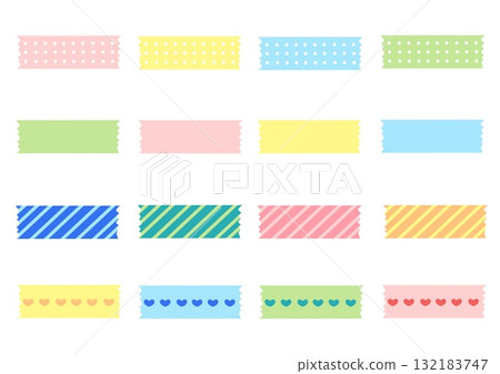 彩色遮蔽膠帶套裝 132183747