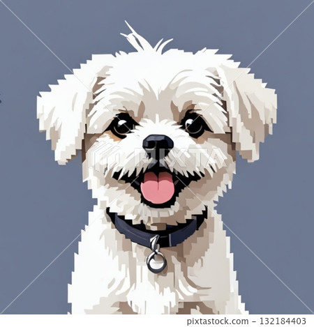 可愛的像素藝術馬耳他線郵票風格 可愛的像素藝術馬耳他線郵票風格 132184403