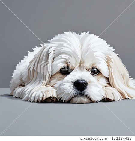 可愛的像素藝術馬耳他線郵票風格 132184425