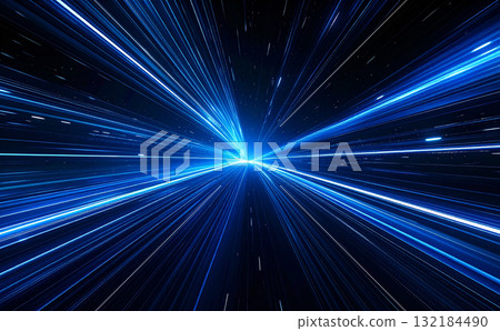 Blue light background on black background 132184490