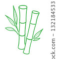 Minimal bamboo illustration 132184533