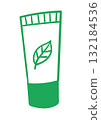 Minimal green cosmetic tube illustration 132184536