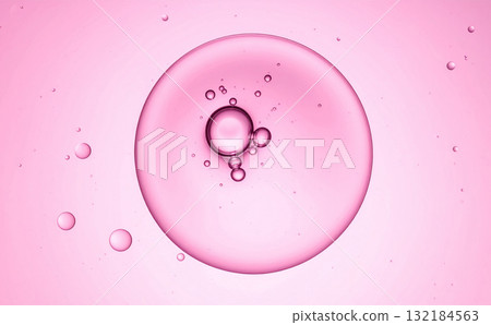 Pink background texture of clear water 132184563