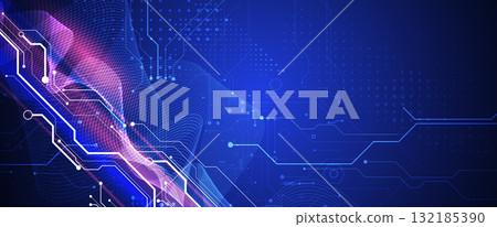 Abstract high technology and science background 132185390