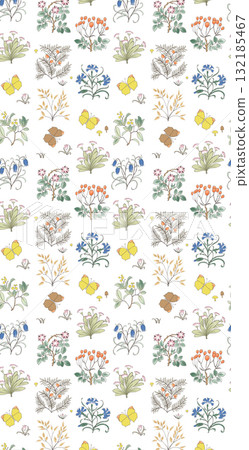 Assorted Handpainted Floral Striped Geometric Patterned Decorative Paper Collection 132185467