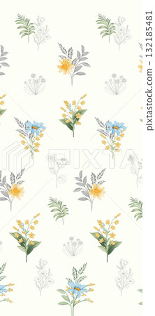 Assorted Handpainted Floral Striped Geometric Patterned Decorative Paper Collection 132185481