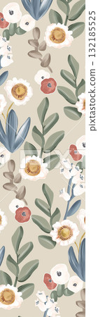 Assorted Handpainted Floral Cartoon Patterned Decorative Paper Collection 132185525