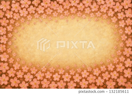 Frame Material Cherry Blossoms Sakura Sakura Oil Painting 132185611