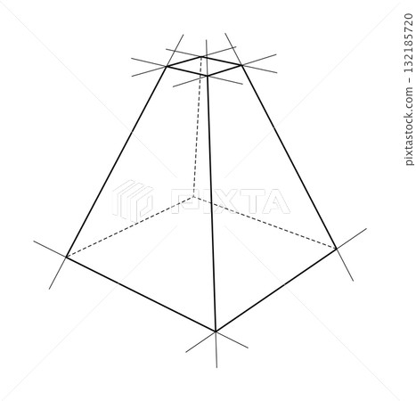 Geometric Perspective Lines 132185720