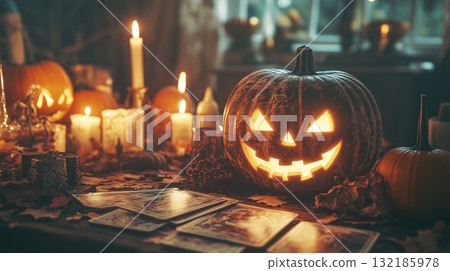 halloween tarot 132185978