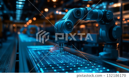 Automation business process innovation technology concept on virtual screen 132186170