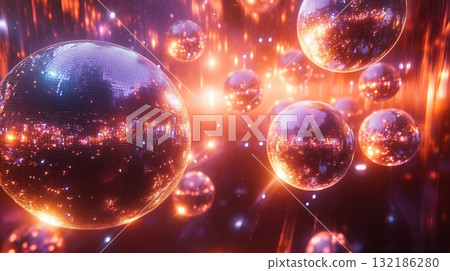 Disco balls on ceiling 132186280