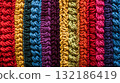 Crocheted Sweater Texture Background 132186419