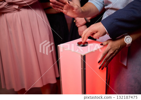 The Exciting Quiz Show Contestants Are All Set and Ready to Play for an Amazing Experience 132187475