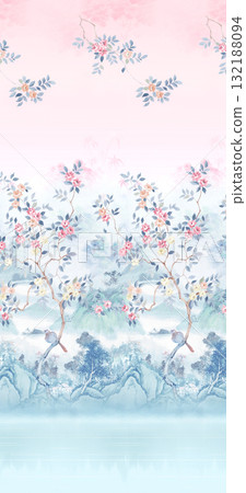 Assorted Handpainted Floral Geometric Cartoon Patterned Decorative Paper Collection 132188094