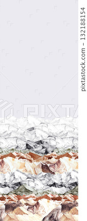 Assorted Handpainted Floral Geometric Cartoon Patterned Decorative Paper Collection 132188154