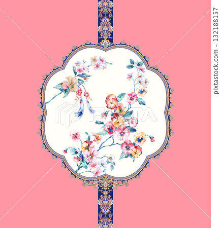 Assorted Handpainted Floral Geometric Cartoon Patterned Decorative Paper Collection 132188157