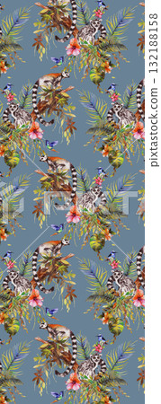 Assorted Handpainted Floral Geometric Cartoon Patterned Decorative Paper Collection 132188158