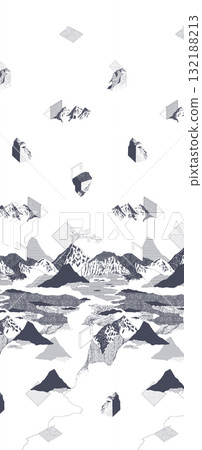 Assorted Handpainted Floral Geometric Cartoon Patterned Decorative Paper Collection 132188213