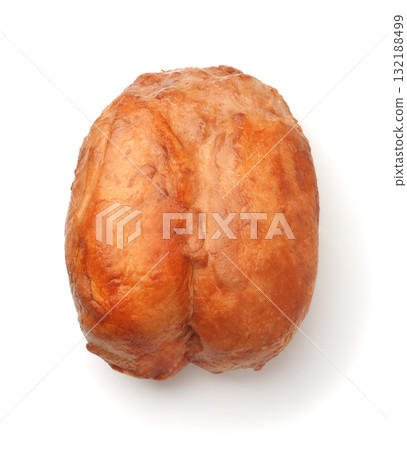 Top view of whole smoked chicken breast 132188499
