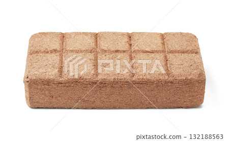 Pressed coconut peat briquette 132188563