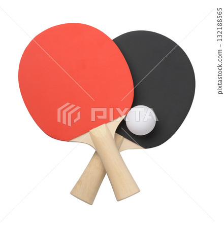 Two Ping pong rackets and ball Two Ping pong rackets and ball 132188565