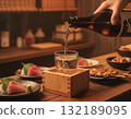 傳統上等清酒和美食：享受日式夜晚，品嚐 Mokkiri 清酒和正宗日本料理 132189095