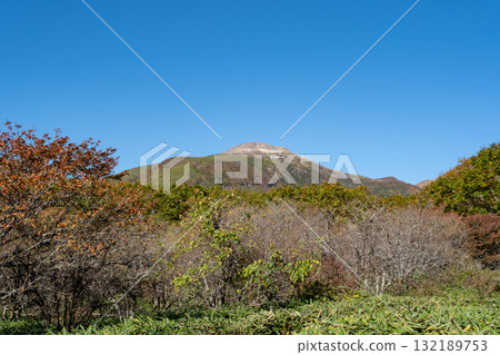 Scenery of Mt. Nasu in autumn colors 132189753