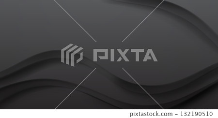 Dark gray wavy surface. 132190510