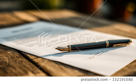 簽訂合約那一刻的標誌性商業場景 132191080