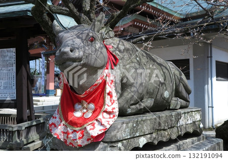 北野天滿宮（京都市上京區），供奉菅原道真：供奉的牛之一 132191094