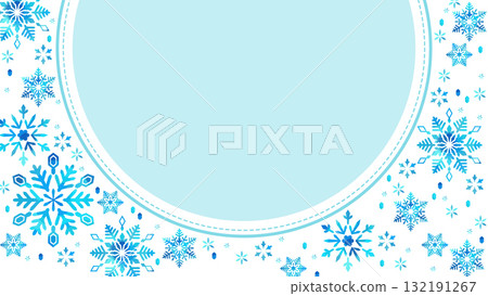 可愛的雪花框架縮圖 可愛的雪花框架縮圖 132191267
