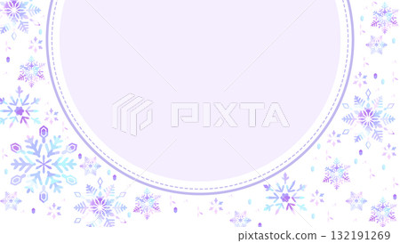 可愛的雪花框架縮圖 可愛的雪花框架縮圖 132191269