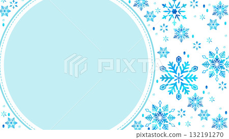 可愛的雪花框架縮圖 可愛的雪花框架縮圖 132191270