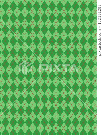 Seamless argyle pattern background illustration texture green Christmas color 132191295