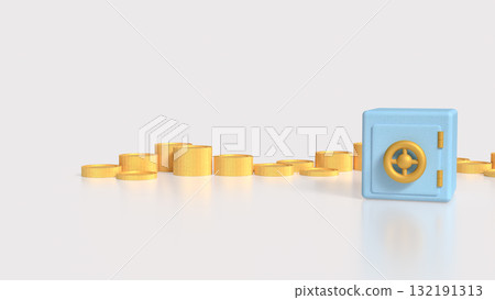 The Safe deposit box for Earn or Business concept 3d Rendering. 132191313