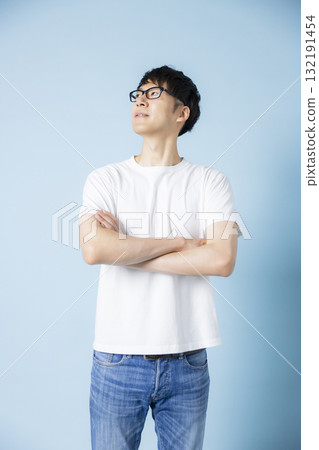 A man wearing a T-shirt A man wearing a T-shirt 132191454
