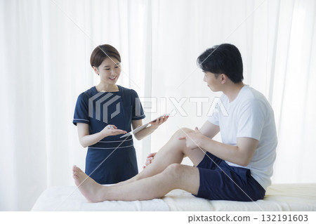 接受諮詢的男性 接受諮詢的男性 132191603