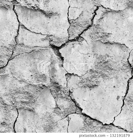seamless concrete texture with pitted and cracked surface 132191879