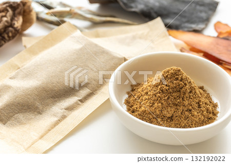 Dashi pack and ingredients for dashi Dashi pack and ingredients for dashi 132192022